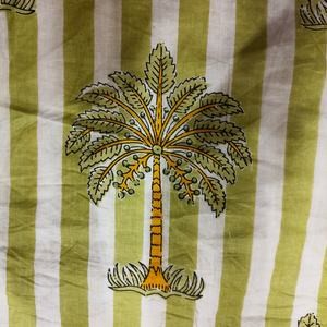 Organic Carded Lightweight Block Printed Cambric Fabric Custom Indian Handmade Cotton Activewear Running Dress Curtain Shirt - Product Image 5