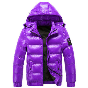 Cortavientos grueso y cálido con cremallera para hombre y mujer, chaqueta acolchada de algodón a prueba de viento con cuello levantado, talla grande - Product Image 3