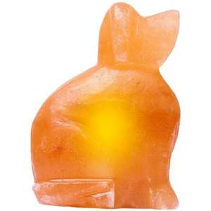 Lámpara de Sal Rosa del Himalaya con Diseño de Flores Talladas, Artesanía Natural, Decoración para el Hogar - Product Image 1