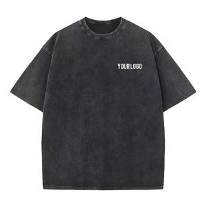T-shirts graphiques streetwear imprimés, t-shirt vierge, grande taille, vêtements pour hommes, t-shirt délavé à l'acide, t-shirts vintage surdimensionnés personnalisés pour hommes - Product Image 4
