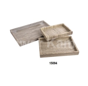 Bols de service en métal argenté de haute qualité, assiettes décoratives en aluminium - Product Image 4