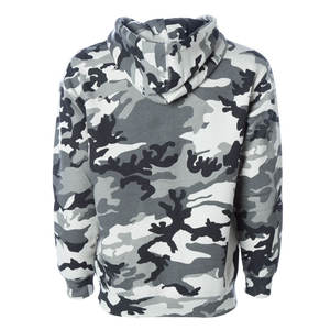 Sweat à capuche de sport en polaire Tech personnalisé pour hommes, col imprimé camouflage, tricoté en polyester/coton, style formel pour le printemps - Product Image 3