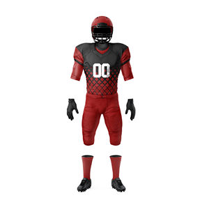 Más Popular OEM personalizado impresión transpirable deportes uniforme fútbol americano Jersey conjunto con mangas cortas más opciones de tamaño - Product Image 1