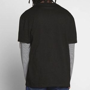 Chất Lượng Cao Tùy Chỉnh Hai Lớp Người Đàn Ông Của T-Shirts 100% Cotton Biểu Tượng Tùy Chỉnh <span class=keywords><strong>In</strong></span> Ấn Thư Thoáng Khí Nhanh Chóng Khô Ngắn Tay Áo - Product Image 5