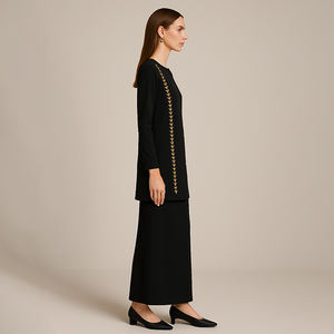 2025 dernière mode vêtements musulmans Baju Kurung malaisie brodé Baju Kurung - Product Image 4