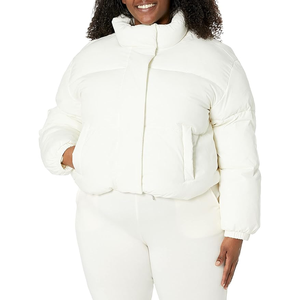 Trending Outdoor Breathable Women's <b>Packable</b> Lightweight Full-Zip Puffer <b>Jacket</b> with Hood Quilted Winter Coat - Product Image 5