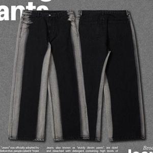 2025 New Fashion <b>High</b> <b>Waist</b> Denim Pants Breathable Button Decoration Good Quality Straight Style for <b>Men</b> Women for Winter Spring - Product Image 2