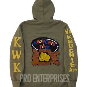 เสื้อฮู้ดผู้ชายผ้าฟลีซสำหรับฤดูหนาว ผ้าฝ้าย 100% กันลม มีกระเป๋า สวมใส่สบาย ไซส์ใหญ่ ทรงปกติ สีพื้น ผ้าดิจิตอล น้ำหนัก 430 กรัม - Product Image 6