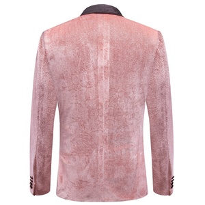 Chaqueta de Negocios de Otoño para Hombre, Transpirable, Personalizable, de Alta Calidad, Corte Entallado Informal, Cuello en V, Blazer de Un Solo Pecho, Poliéster/Algodón - Product Image 3