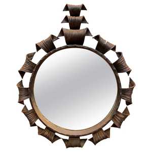 Miroirs muraux en fer métal faits à la main de meilleure conception utilisés pour la décoration de chambre Miroirs muraux de taille personnalisée - Product Image 1