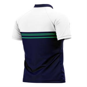 เสื้อโปโลระบายอากาศได้ดีสำหรับผู้ชายเสื้อโพลีเอสเตอร์100% กางเกงขาสั้นพิมพ์ลายแบบกำหนดเองผ้าถักเป็นจำนวนมาก - Product Image 2