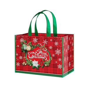 Bolsa no tejida Bolsas de regalo de vacaciones para papel de regalo de Navidad Suministros de recuerdo de fiesta - Product Image 1