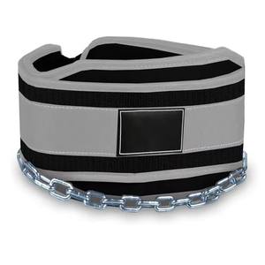 เข็มขัดจุ่มน้ำหนักนีโอพรีนพร้อมโซ่สำหรับยกกระชับขึ้นเพาะกายการฝึกความแข็งแรงปรับได้ใช้ได้ทั้งชายและหญิง - Product Image 2