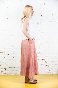 Style décontracté plaine taille naturelle dernière impression Attitude dames Vintage taille élastique une ligne jupe portefeuille tenues de mode femmes - Product Image 3