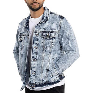 Chaqueta vaquera con lavado ácido de calidad superior, superventas, con soporte frontal, transpirable, de secado rápido, holgada, de invierno para hombre, a la venta en línea - Product Image 5