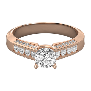 Bague solitaire en or 10 carats pour femmes, diamant cultivé en laboratoire - Product Image 2