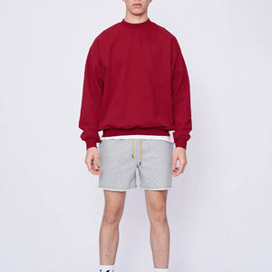 Sweat-shirt pour homme en coton épais imprimé brodé personnalisé pull à col rond T-Shirt pour l'hiver teint en plaine - Product Image 1