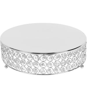 NUEVO DIAMANTE Y METAL NUEVO Soporte para pasteles Exhibición de pasteles de lujo para eventos de lujo Hecho a mano con cuidado para sus momentos más dulces - Product Image 1