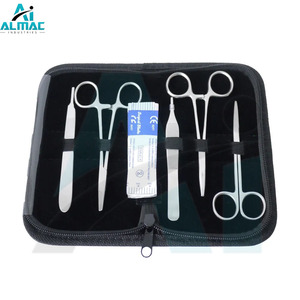Kit de sutura quirúrgica ALMAC con instrumentos médicos y almohadilla de silicona para entrenamiento médico y práctica de sutura instrumento médico - Product Image 3