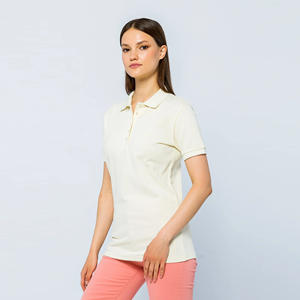 เสื้อยืดผู้หญิงทรงปกติแบบสบายๆ ผ้าถัก 100% คอตตอน ระบายอากาศได้ดี เป็นมิตรกับสิ่งแวดล้อม ไม่เป็นขุย แห้งเร็ว - Product Image 1