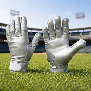 Gants de frappe de baseball personnalisés avec logo OEM, gants de frappe pour hommes, paume en cuir, poignée antidérapante - Product Image 6