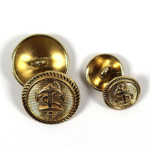 Bouton personnalisé Bouton à tige dorée pour vêtements d'uniforme Boutons en laiton de qualité supérieure pour uniforme de cérémonie - Product Image 3