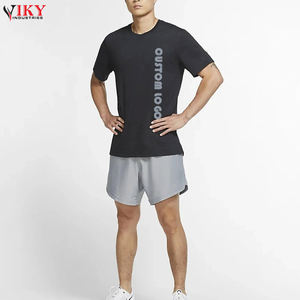 VIKY INDUSTRIES-camisetas de manga corta y cuello redondo para hombre, camisas con estampado de farol, Color negro liso - Product Image 3