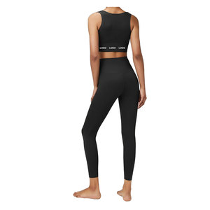 2025 nouveau Design taille haute sport Fitness Gym costume été Yoga Leggings soutien-gorge écologique et respirant 2 pièces Yoga ensemble - Product Image 2