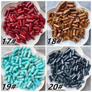 Perles en résine en vrac Perles en résine irrégulière avec trous Bracelet à bricoler soi-même Collier Accessoires - Product Image 6