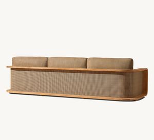 <span class=keywords><strong>SANTIAGO</strong></span> Popular gran oferta al aire libre Patio Hotel conjuntos sofá madera salón muebles con cojín teca jardín sofá - Product Image 3