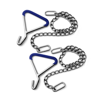 Appareil de levage OB durable avec 2 crochets de traction et 2 chaînes en acier inoxydable de 60 pouces pour vache, chèvre et bétail, livraison incluse
