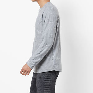 Precio al por mayor de alta calidad de peso pesado etiqueta personalizada bordado impreso hombres 100% algodón desgastado sudadera logotipo personalizado - Product Image 3