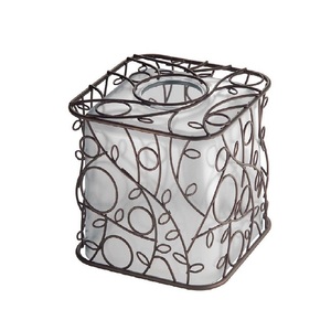 Caja de pañuelos para servilletas de Metal cuadrado Chapado en plata, nuevo diseño para gabinetes de cocina para Hotel, hogar, restaurantes, centro de mesa - Product Image 5