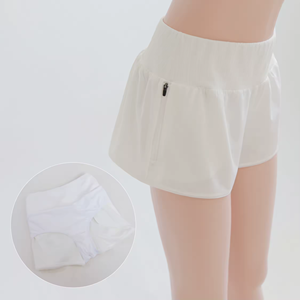 Nuevo diseño 2 en 1 pantalones cortos deportivos de yoga para mujer con ropa interior - Product Image 6