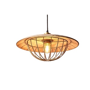 Nouvelle vente industrielle Vintage pendentif lumière fil Cage abat-jour décoratif suspendu plafonnier taille personnalisée forme - Product Image 3