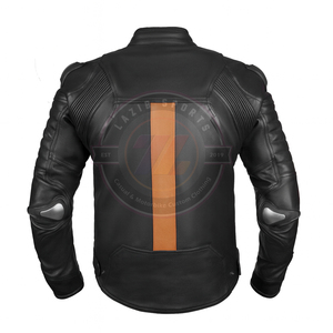 Veste de course en cuir de moto personnalisée pour équipement d'équitation de motard de rue pour hommes avec protège-épaules et coudes vêtements de moto - Product Image 4
