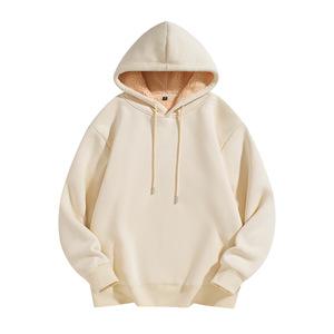 Sweats à capuche unis en coton épais à vendre, sweats à capuche lourds pour hommes - Product Image 2
