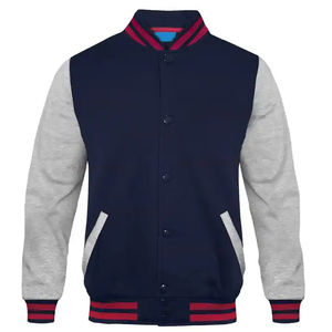 Chaqueta Varsity Personalizada para Hombre, Talla Grande, Estilo Holgado, OEM, Diseño Sólido, Alta Calidad, Precio al por Mayor - Product Image 3