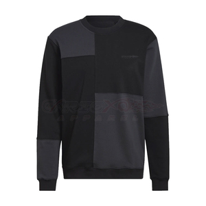 Estilo Casual de los hombres de talla grande suelta ajuste francés Terry hombres sudaderas raglán de manga larga de longitud regular impresión de pantalla personalizada - Product Image 1