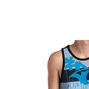 เสื้อกล้ามทรงสลิมฟิตสำหรับผู้ชายเสื้อซับลิเมชั่นสีทึบทรงสปอร์ตไซส์ใหญ่พิเศษ - Product Image 5