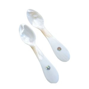 Cuillère à caviar en nacre blanche de haute qualité pour restaurant de luxe, hôtel, dîner, vente en gros du Vietnam - Product Image 1