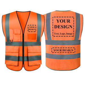 Chalecos DE SEGURIDAD reflectantes negros Chalecos de trabajo de construcción de alta visibilidad para hombres Mujeres Durable Cómodo Hi Vis - Product Image 4