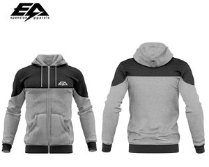 Sudadera con capucha de algodón orgánico Unisex de alta calidad, ropa de calle con estampado personalizado, técnicas bordadas informales de invierno, cuello con capucha, venta al por mayor - Product Image 3