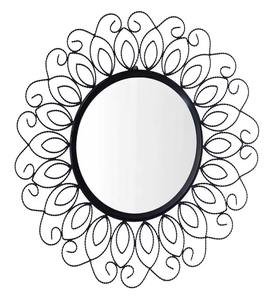 Cadre de miroir mural en métal et verre rond en fer moderne européen Accents muraux Miroirs Miroir de salle de bain fait à la main - Product Image 1