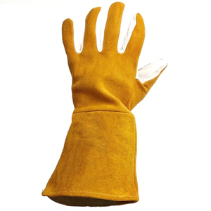 Vente en gros à bas prix Gants de soudage sur mesure Gants de travail d'hiver avec gants de soudage en cuir de vache fendu - Product Image 3