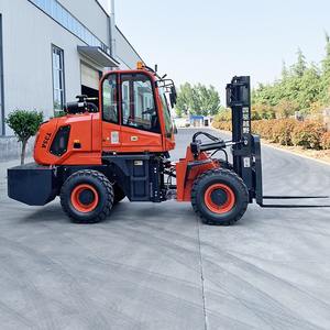 Carretilla elevadora todoterreno diésel de 3,5 toneladas, carretilla elevadora todoterreno con tracción total integrada hidráulicamente - Product Image 6