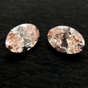 Oval Cut Lab Grown F Color VS Clarity Diamante suelto para anillo solitario IGI Certified Pink Color Fabricación de joyas - Product Image 1