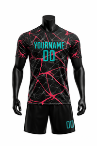 Uniforme de Fútbol Personalizado al por Mayor, Camiseta y Pantalones Cortos de Secado Rápido, Transpirables, para Entrenamiento y Partido, Marca Privada - Product Image 2