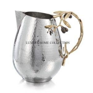 Handmade fancy metal drink jug with luxurious detailing and durable high-quality material perfect for home restaurants - Product Image 5