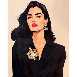 Pendientes de Moissanita de Doble Círculo, Elegantes para Mujer - Product Image 1